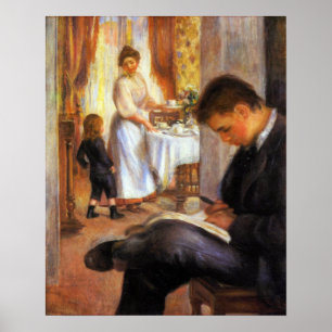 Póster Pierre Renoir - Desayuno en Berneval
