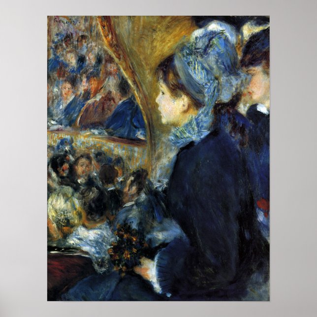 Póster Pierre Renoir - En el teatro (Frente)
