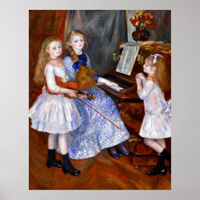 Póster Pierre Renoir - Las hijas de Catulle Mendes (Frente)