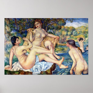 Póster Pierre Renoir - Los grandes bañistas