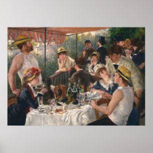 Póster PIERRE RENOIR - Luncheon del Fiesta del barco 1881