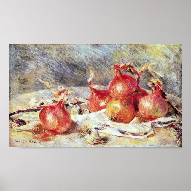 Póster Pierre Renoir - Onions (Frente)
