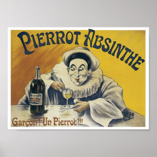 Póster Pierrot Absinthe