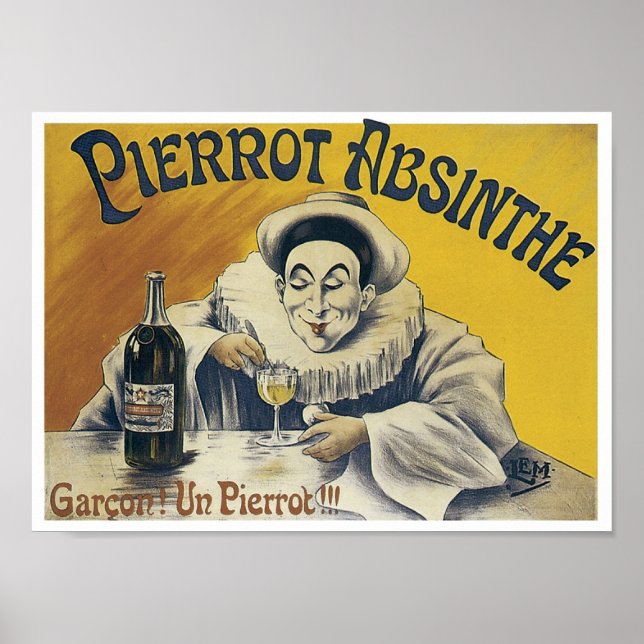 Póster Pierrot Absinthe (Frente)