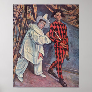 Póster Pierrot y Harlequin