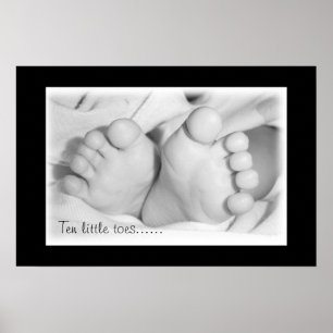 Póster Pies de bebé