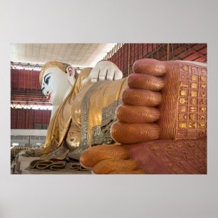 Póster Pies de estatua de Buda