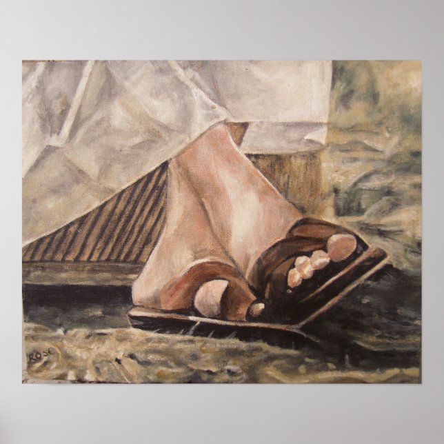 Póster Pies de los queridos... Meher Baba (Frente)