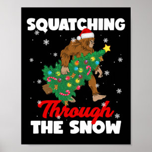 Póster Pies De Pie A Través De La Nieve Sasquatch Chris
