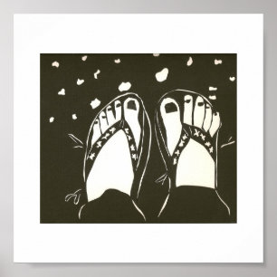 Póster pies felices