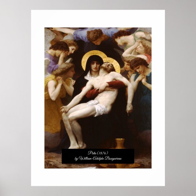 Póster Pietà de Bouguereau (Frente)