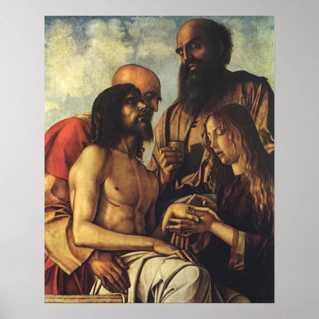Póster Pieta de Giovanni Bellini, Bella Artes del Renacim (Frente)