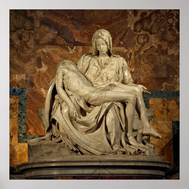 Póster Pieta de Michelangelo (Frente)