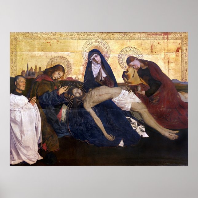 Póster Pietà de Villeneuve-lès-Avignon (Frente)
