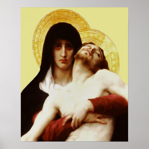 Póster Pieta Jesus Crucifixion Lamentation Virgin Mary 03