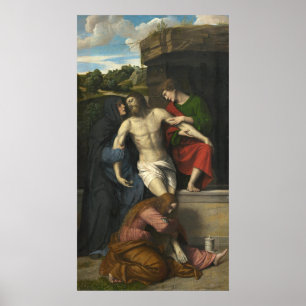 Póster Pietà - Poster Bella Artes Moretto da Brescia