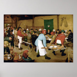 Póster Pieter Bruegel, el Boda campesino mayor