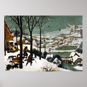 Póster Pieter Bruegel, el cazador mayor en la nieve