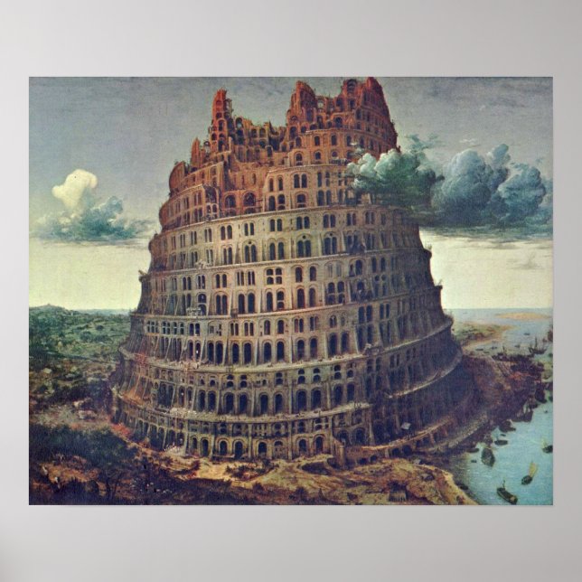 Póster Pieter Bruegel el mayor - La Torre de Babel (Frente)