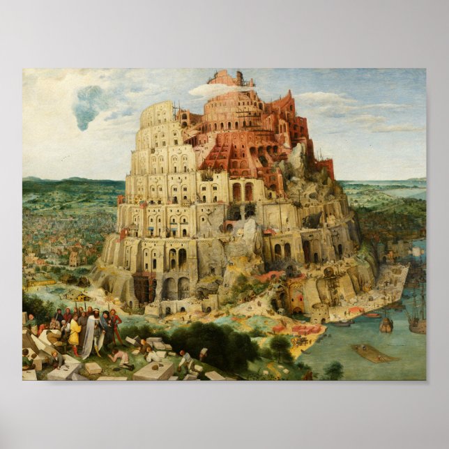Póster Pieter Bruegel el mayor - La Torre de Babel (Frente)
