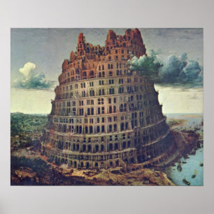 Póster Pieter Bruegel la anciano - la torre de Babel