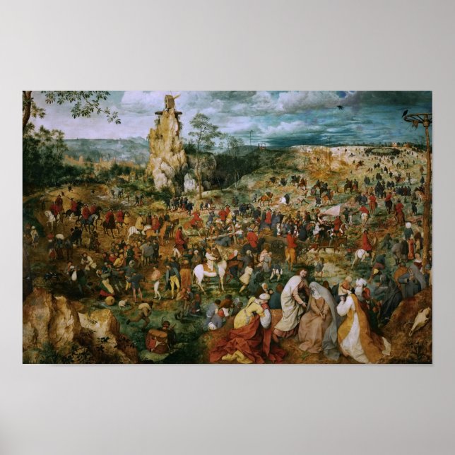 Póster Pieter Bruegel the Elder-The Procession to Calvary (Frente)