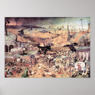 Póster Pieter Bruegel-triunfo de la muerte