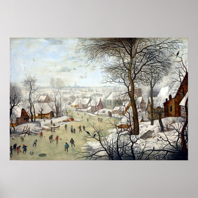 Póster Pieter Brueghel, el paisaje invernal más joven (Frente)