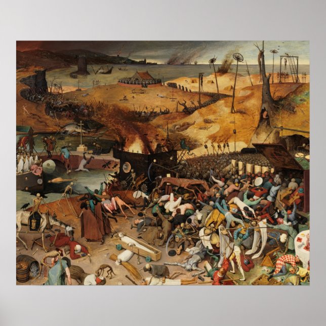 Póster Pieter Brueghel el Viejo el tribunal de la muerte (Frente)