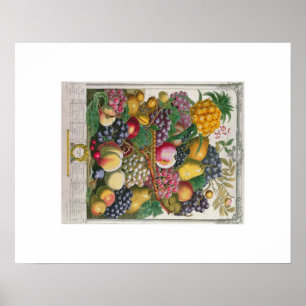 Póster Pieter Casteels, doce meses de frutas, octubre