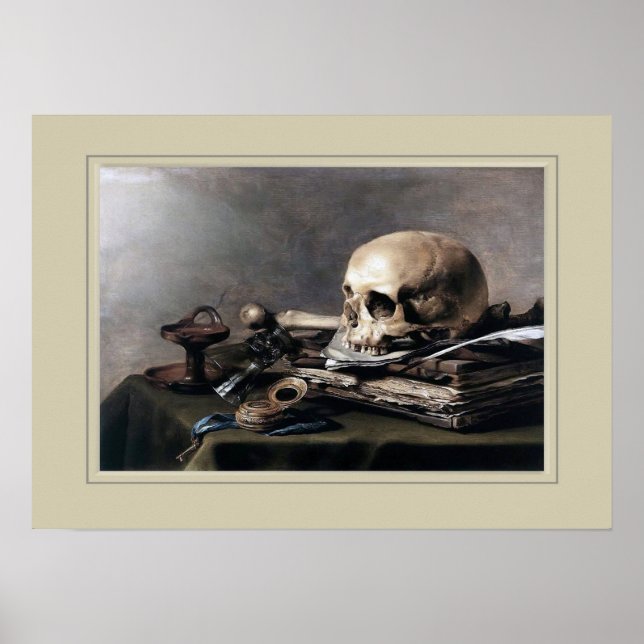 Póster Pieter Claesz, vida (Frente)