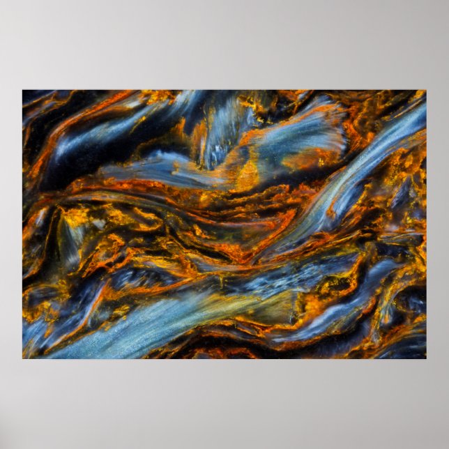 Póster Pietersite con patrones (Frente)