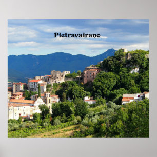 Póster Pietravairano, Caserta, Italia