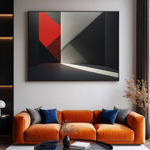 Póster Pieza abstracta moderna electrónica