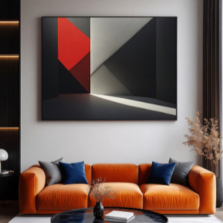 Póster Pieza abstracta moderna electrónica