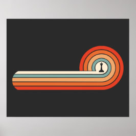 Póster Pieza de ajedrez exclusiva King Sunset