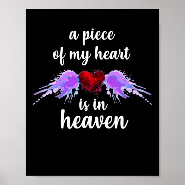 Póster Pieza De Conciencia De Mi Corazón En El Cielo (Frente)