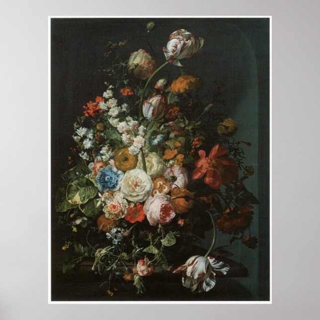 Póster Pieza de flores, 1701 (Frente)
