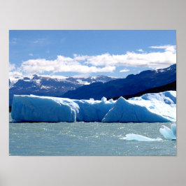 Póster Pieza de hielo desprendida del glaciar