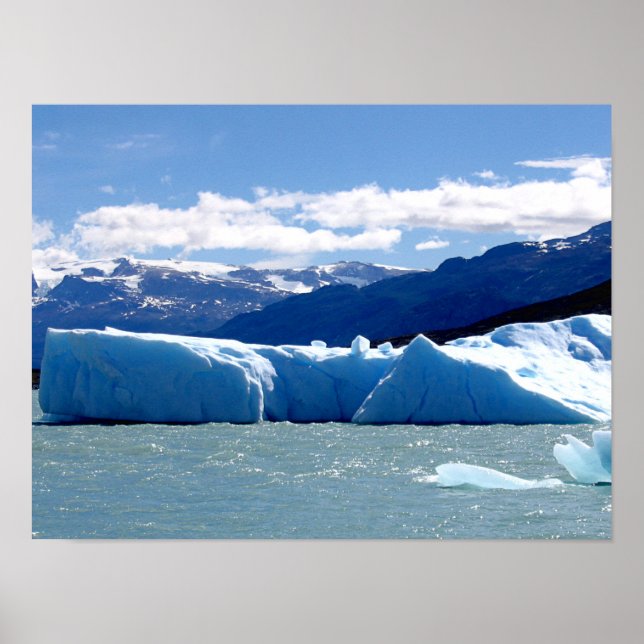 Póster Pieza de hielo desprendida del glaciar (Frente)