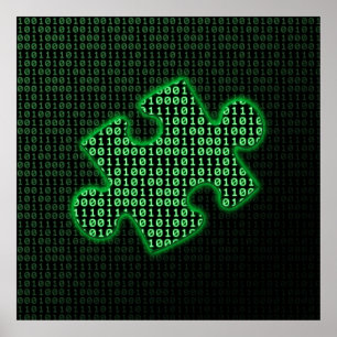 Póster Pieza de información