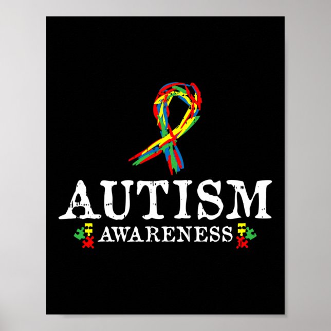 Póster Pieza De Rompecabezas Cinta Cinta De Autismo Regal (Frente)