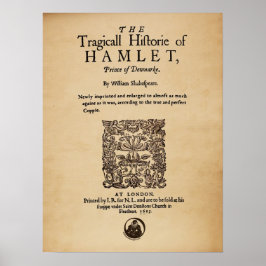 Póster Pieza frontal a la zona de Hamlet (versión 1605)