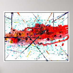 Póster Pieza revuelta Deux de la pintura