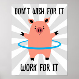 Póster Pig Hula Hoop