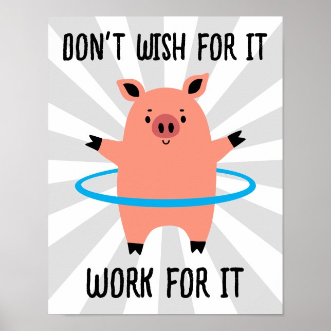 Póster Pig Hula Hoop (Frente)