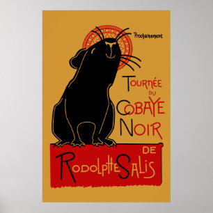 Póster Pig Nouveau
