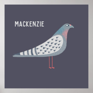 Póster Pigeon Personalizada