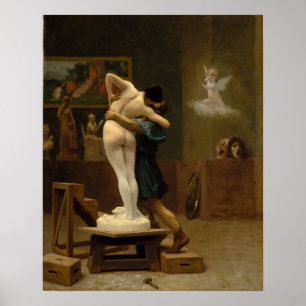Póster Pigmalion y Galatea, por Jean-Leon Gerome