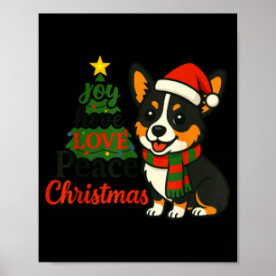Póster Pijama con disfraz de Corgi de tres colores Alegrí